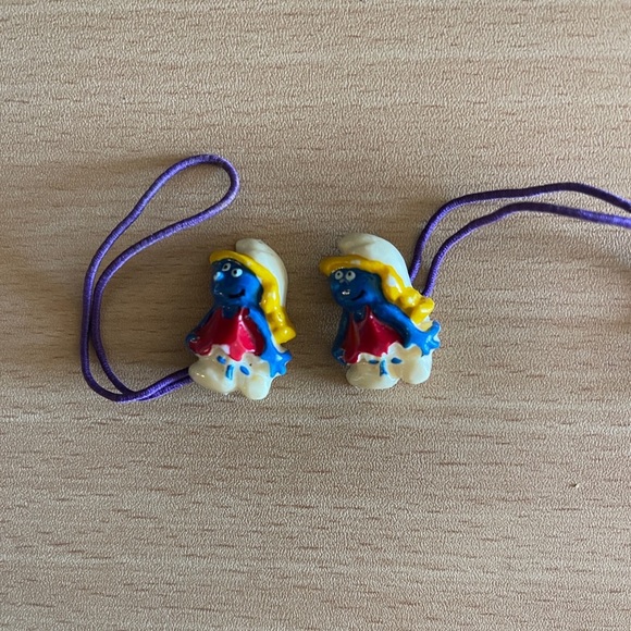 Smurfs Accessories - Blue and Yellow Character Hair Ties